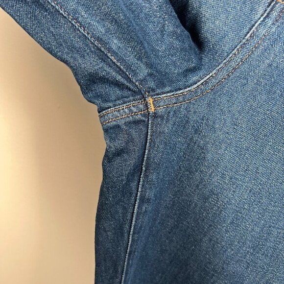 Madewell Baggy Straight Jeans Size 28 Dark Worn Indigo Wash High Rise Slouchy - Picture 8 of 15